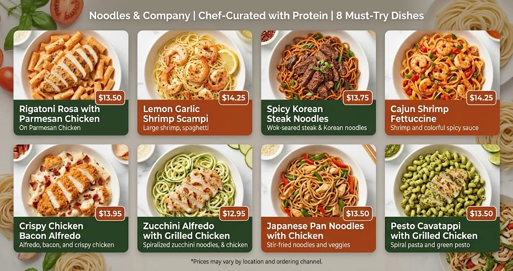 Noodles & Company Chef-Curated Protein Menu