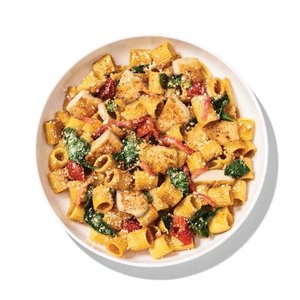 Pasta Fresca with Chicken - 37 grams of protein, 460 calories
